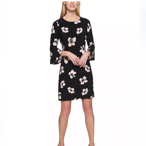 TOMMY HILFIGER
Petite Floral-Print Bell-Sleeve Mini Dress - Picture 1 of 8